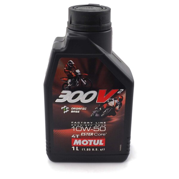 Engine Oil MOTUL 300V&sup2; 4T Factory Line 10W-50 for Honda CBR 500 R PC57 2018