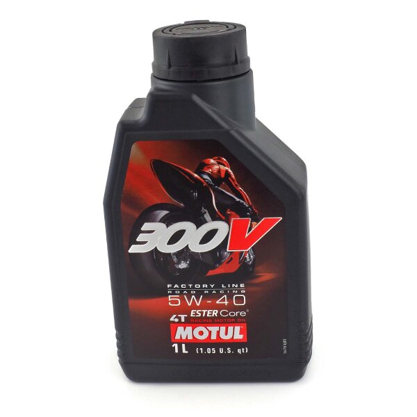 Engine oil MOTUL 300V 4T Factory Line Road Racing 5W40 1l for Aprilia Tuono 1000 V4 R TY 2012