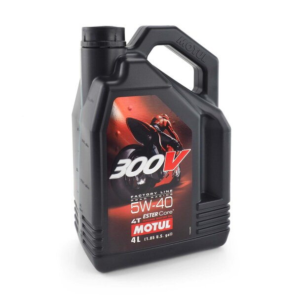 Engine oil MOTUL 300V 4T Factory Line Road Racing 5W40 4l for Kawasaki KLZ 1000 SE Versys Tourer LZT00C 2021