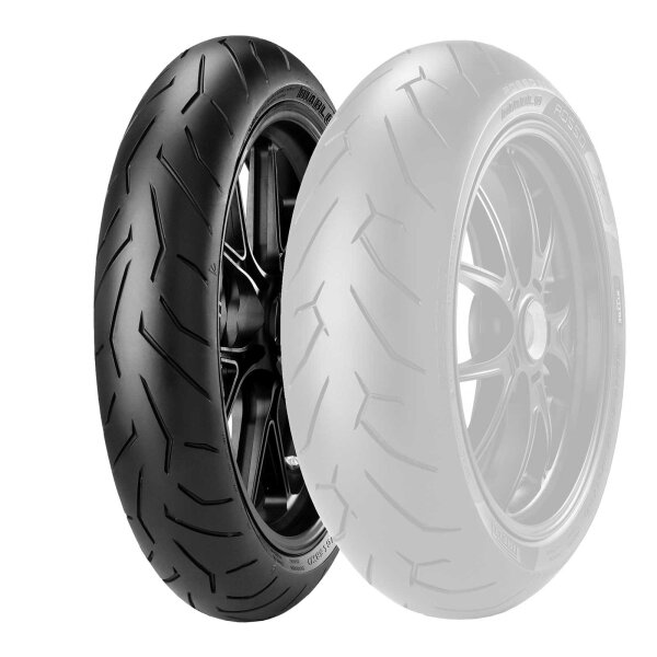 Tyre Pirelli Diablo Rosso II 120/60-17 (55W) (Z)W for Suzuki GSF 600 S Bandit WVA8 2001