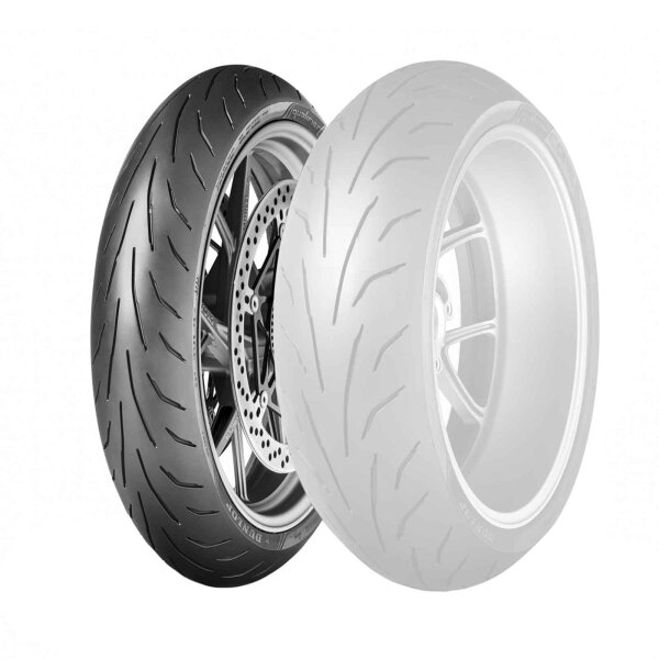 Tyre Dunlop Qualifier Core 120/70-17 (58W) (Z)W for BMW K1 100/K589VV 1988