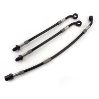 Raximo steel braided brake hose kit front installed like... for model: BMW F 650 (169) 2000