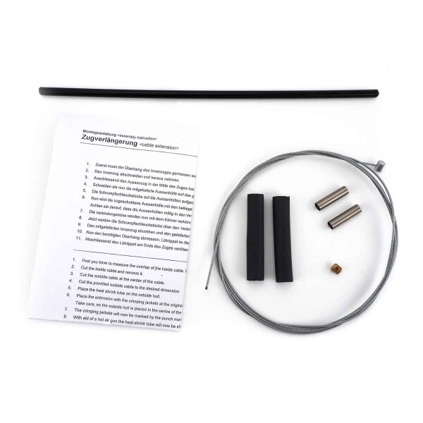 Extension kit for throttle cablefor single cable