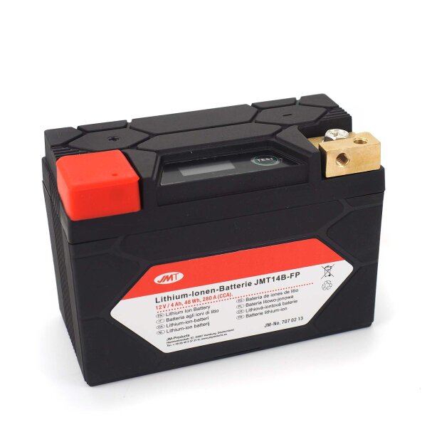 Lithium-Ion Motorcycle Battery JMT14B-FP for Yamaha MT-07 A ABS RM34 2022