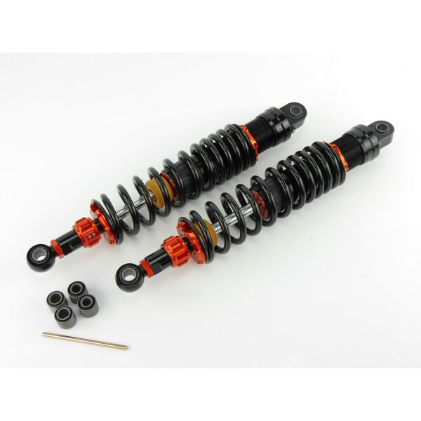 Pair of 385mm Shock Absorber Vopo black- orange for Honda CB 1300 SA Super Boldor ABS SC54 2013