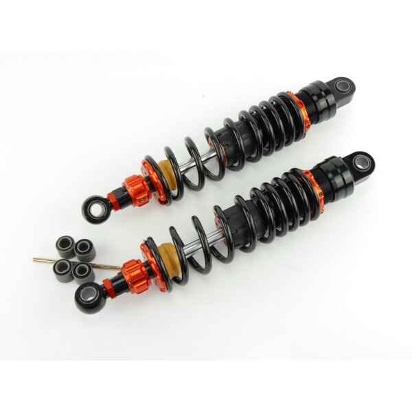 340mm Shocks Shock Absorber pair black/orange for Suzuki VX 800 / U VS51 1990-1997