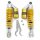 Pair of Shock Absorbers 320 mm RFY Silver Yellow e for Honda PCX 150 KF12 2012