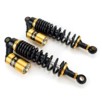 Pair of RFY Shock Absorbers 340 mm black-gold top Eye... for Model:  Kawasaki Z 440 C H KZ440A/C H(2 ZYLINDER) 1980-1983