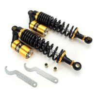 Pair of RFY Shock Absorbers 340 mm black-gold top Eye... for Model:  Kawasaki ZL 600 A Eliminator ZL600A 1986-1988
