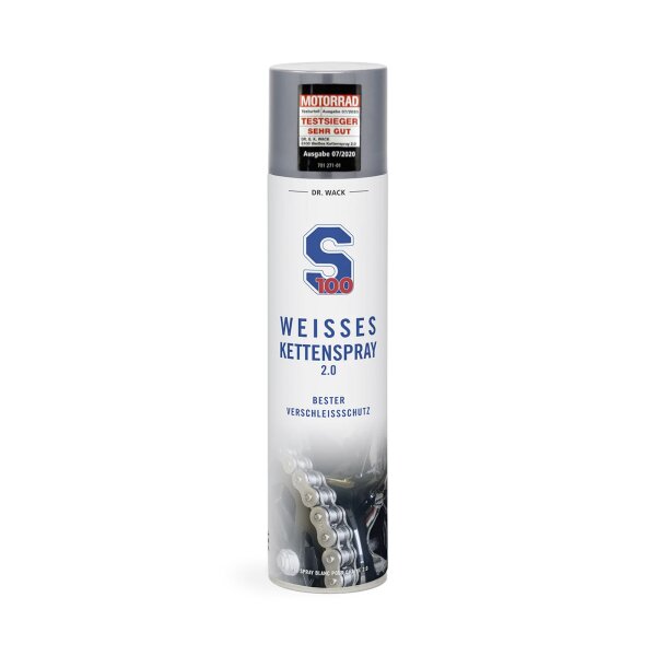 S100 Spray de Chaîne Blanche 400ml for Ducati 748 Strada Biposto H300 2002