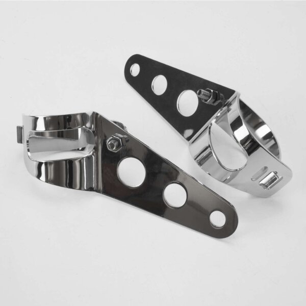 Universal Headlight Bracket Lamp Holder chromed 35 for Suzuki GSF 650 A Bandit ABS WVCZ 2011