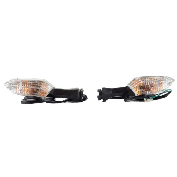 Pair of Turn Signals Clear Lens for Kawasaki KLE 650 Versys Tourer LE650JA2 2024